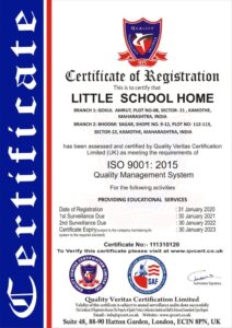 Certificate of school ISO registration